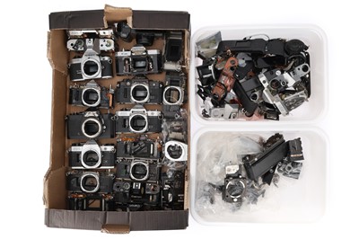 Lot 383 - A Large Selection of Predominantly Canon SLR Spare Parts