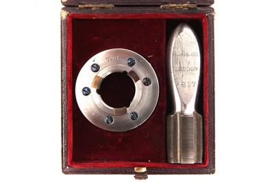 Lot 13 - A Royal Microscopical Society Standard Thread Tap & Die Set